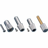 Återställningsknopp Rak Knurlad Krom Aluminium DRAG SPECIALTIES