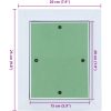 Åtkomstpanel med aluminiumram och gips 150x200 mm vidaXL 250 x 200 x 12,5 mm – miniatyr 10