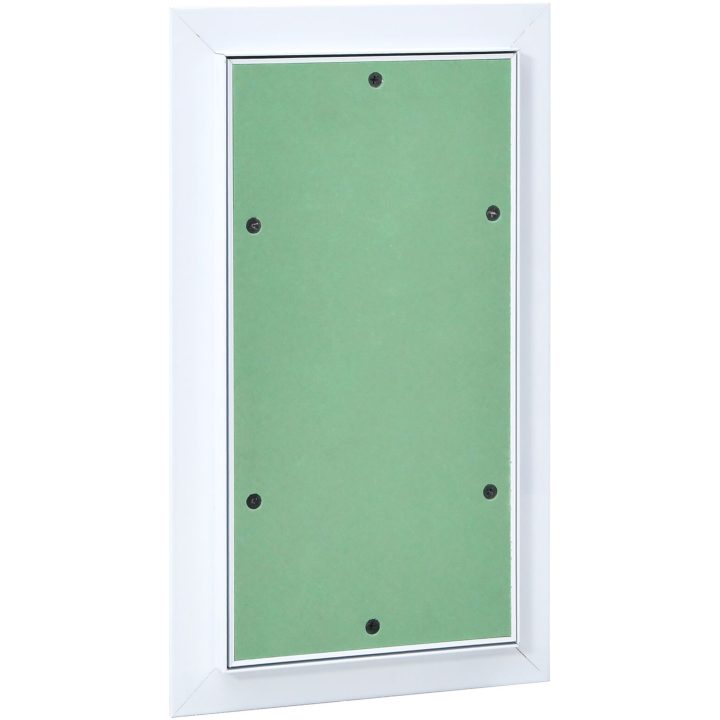 Åtkomstpanel med aluminiumram och gips 250x500 mm vidaXL 550 x 300 x 12.5 mm – bild 3