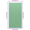 Åtkomstpanel med aluminiumram och gips 500x1000 mm vidaXL 1050 x 550 x 12,5 mm – miniatyr 10