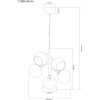 Atom Taklampa, Svart/rök ANETA HOME Sockel E14 Svart /Rökgrå – miniatyr 8