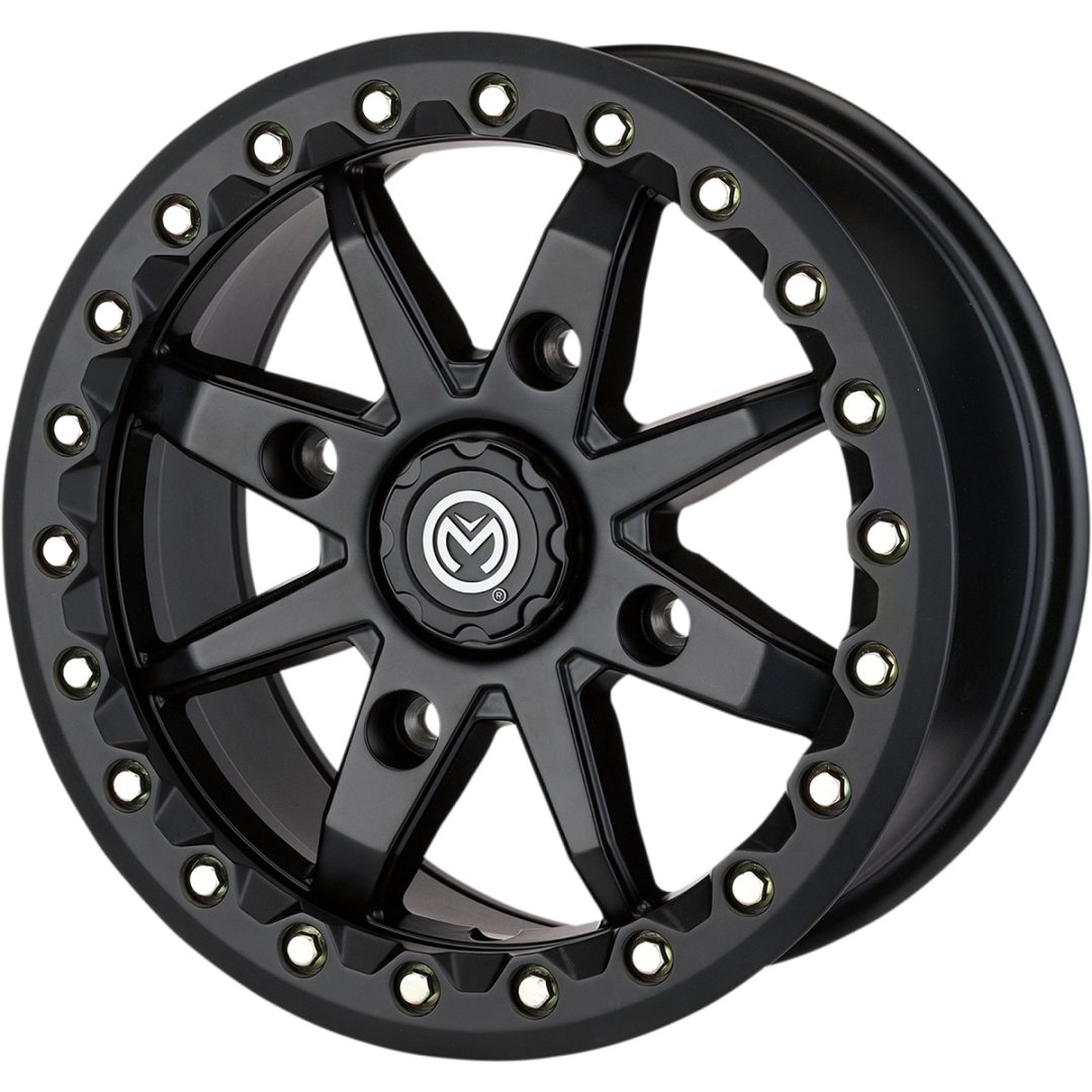 Atv-fälg 544x Beadlock Svart Satin Aluminium MOOSE RACING – bild 2