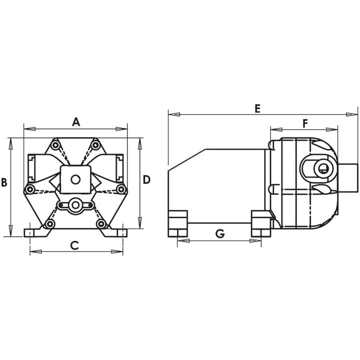 Autoklavpump Europump8 3-ventil 12V Osculati – bild 2