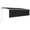 Automatiserad markis med rullgardin antracit vidaXL 5 x 3 m – miniatyr 2