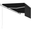 Automatiserad markis med rullgardin antracit vidaXL 5 x 3 m – miniatyr 5