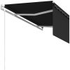 Automatiserad markis med rullgardin cm antracit vidaXL 3 x 2.5 m – miniatyr 5