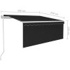 Automatiserad markis med rullgardin cm antracit vidaXL 3 x 2.5 m – miniatyr 9