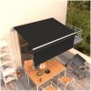 Automatiserad markis med rullgardin cm antracit vidaXL 3 x 2.5 m – miniatyr 1