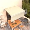 Automatiserad markis med rullgardin cm gräddvit vidaXL 3 x 2.5 m – miniatyr 1