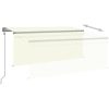 Automatiserad markis vindsensor rullgardin LED gräddvit vidaXL 3 x 2.5 m – miniatyr 4