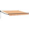 Automatisk Hopfällbar Markis Gul och Orange 300x250 cm vidaXL Stor – miniatyr 2