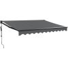 Automatisk infällbar markis antracit vidaXL 3.5 x 2.5 m – miniatyr 2
