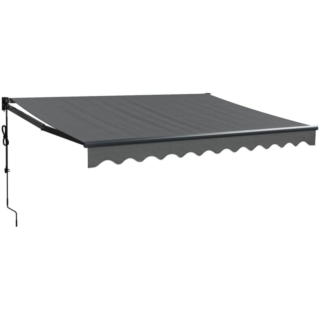 Automatisk infällbar markis antracit vidaXL 3.5 x 2.5 m – bild 2