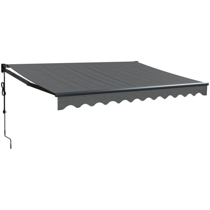 Automatisk infällbar markis antracit vidaXL 3.5 x 2.5 m – bild 2