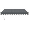 Automatisk infällbar markis antracit vidaXL 3.5 x 2.5 m – miniatyr 3