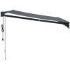 Automatisk infällbar markis antracit vidaXL 3.5 x 2.5 m – miniatyr 4