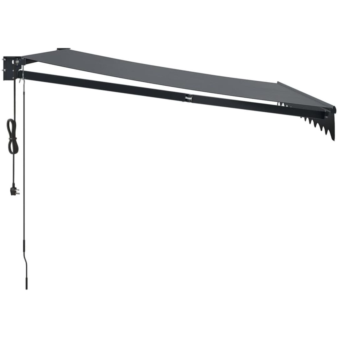 Automatisk infällbar markis antracit vidaXL 3.5 x 2.5 m – bild 4