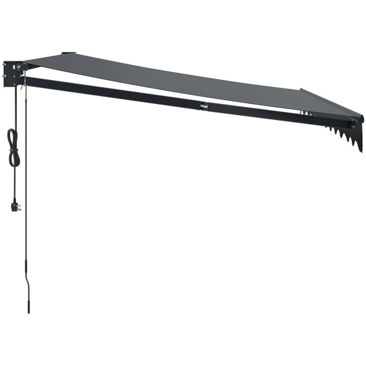 Automatisk infällbar markis antracit vidaXL 3.5 x 2.5 m – bild 4