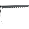Automatisk infällbar markis antracit vidaXL 3.5 x 2.5 m – miniatyr 6