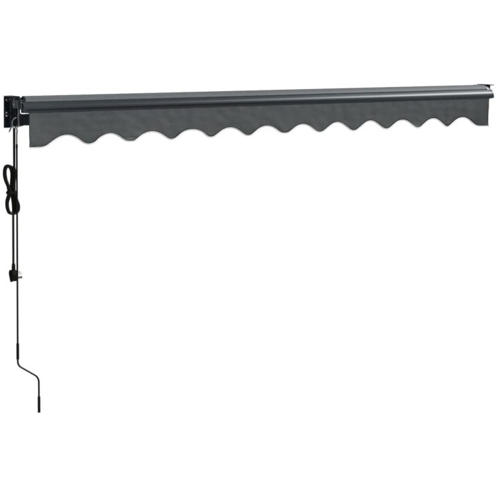 Automatisk infällbar markis antracit vidaXL 3.5 x 2.5 m – bild 6