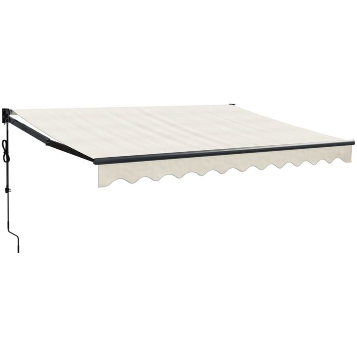 Automatisk infällbar markis gräddvit vidaXL 3.5 x 2.5 m – bild 2