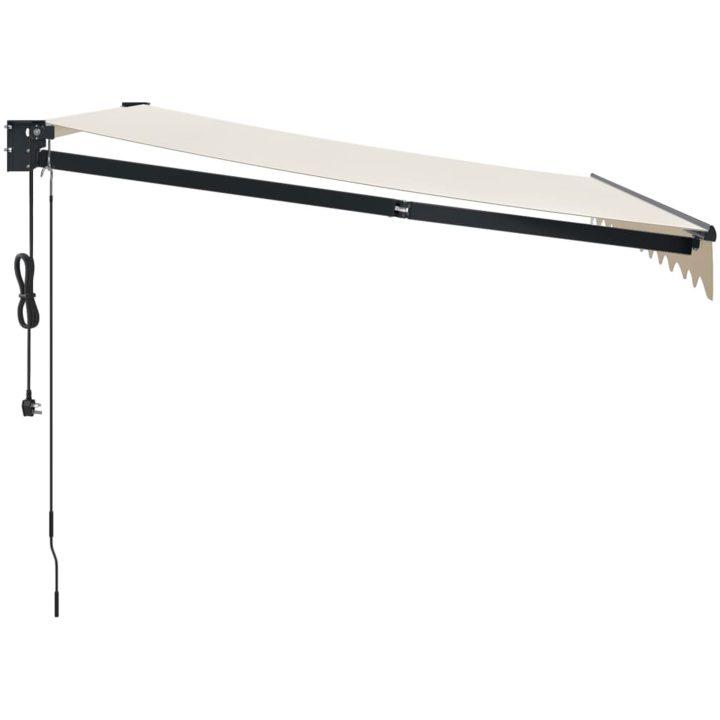 Automatisk infällbar markis gräddvit vidaXL 3.5 x 2.5 m – bild 4