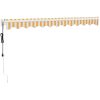 Automatisk infällbar markis gul och vit vidaXL 3.5 x 2.5 m – miniatyr 6