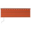Automatisk infällbar markis med rullgardin orange/brun vidaXL 4.5 x 3 m – miniatyr 3