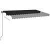 Automatisk markis antracit vidaXL 400 x 350 cm – miniatyr 3