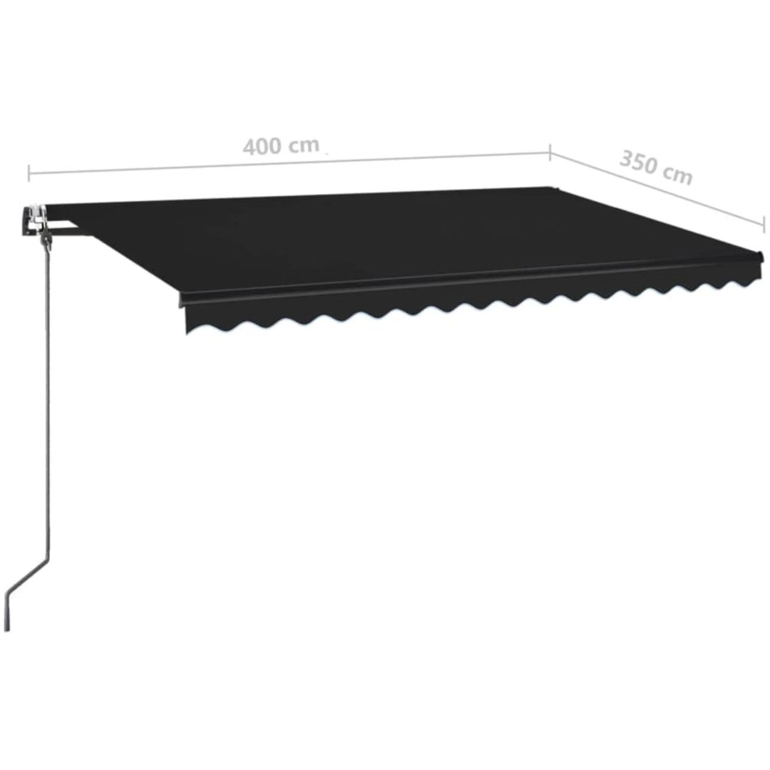 Automatisk markis antracit vidaXL 400 x 350 cm – bild 9