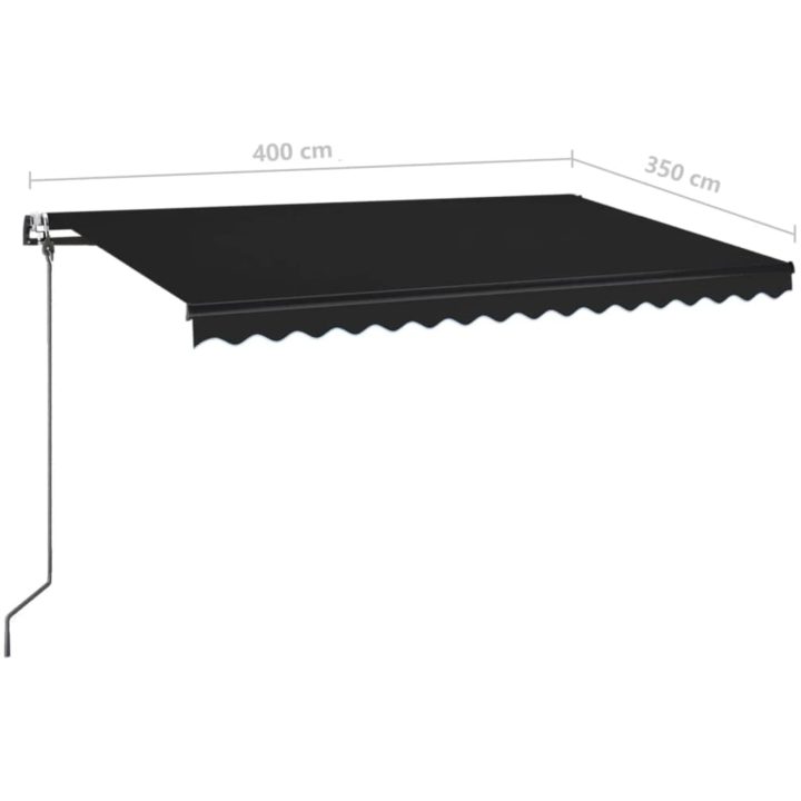 Automatisk markis antracit vidaXL 400 x 350 cm – bild 9
