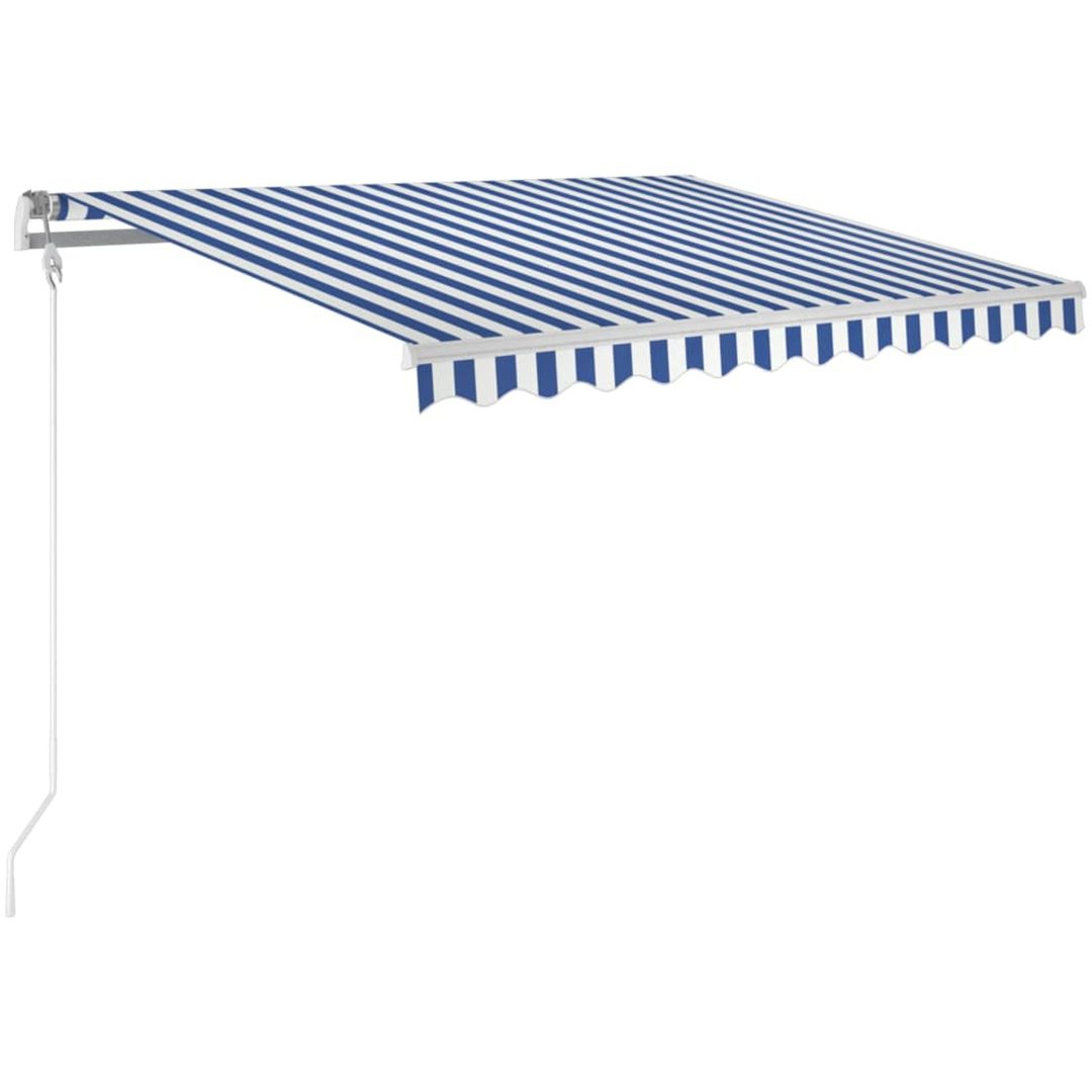 Automatisk markis blå och vit vidaXL 300 x 250 cm – bild 2