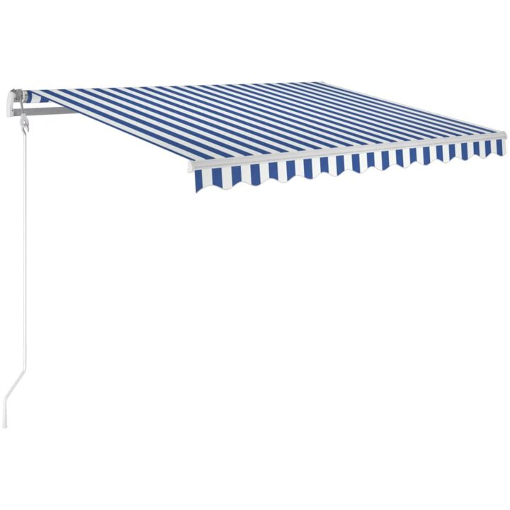 Automatisk markis blå och vit vidaXL 300 x 250 cm – bild 2