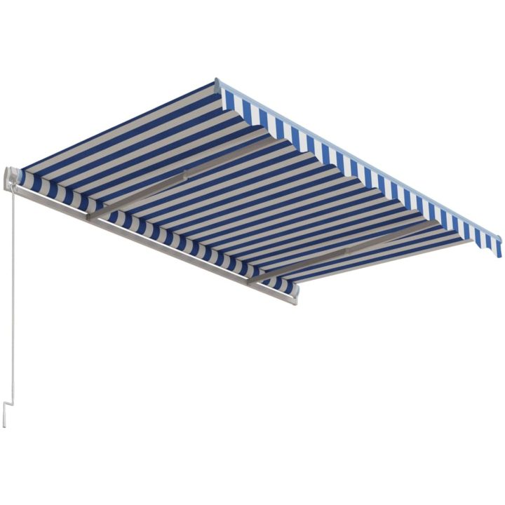 Automatisk markis blå och vit vidaXL 300 x 250 cm – bild 5