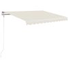Automatisk markis gräddvit vidaXL 350 x 250 cm – miniatyr 2