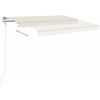 Automatisk markis gräddvit vidaXL 350 x 250 cm – miniatyr 4