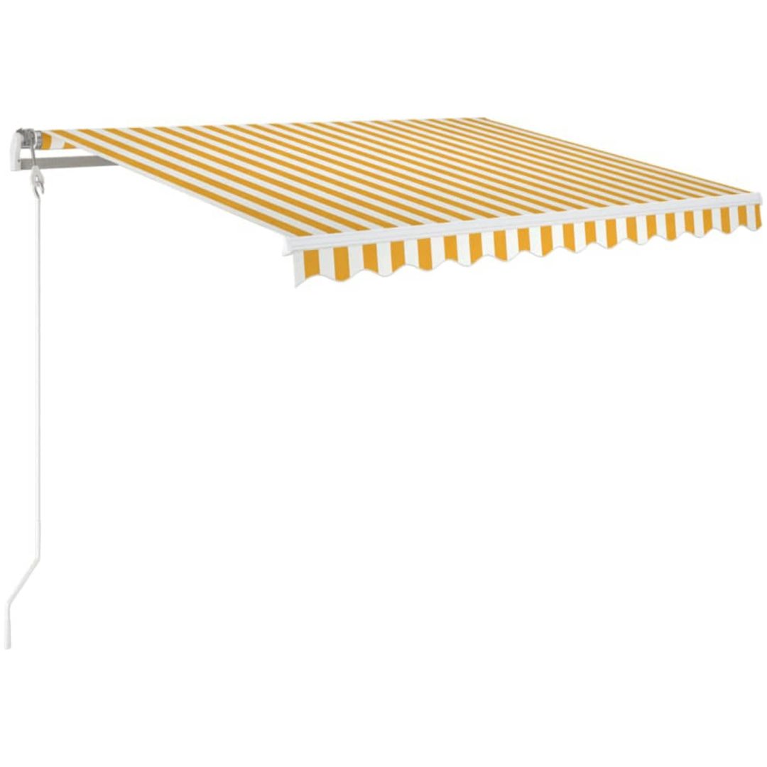 Automatisk markis gul och vit vidaXL 350 x 250 cm – bild 2