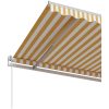 Automatisk markis gul och vit vidaXL 350 x 250 cm – miniatyr 5