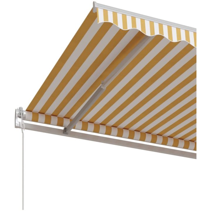 Automatisk markis gul och vit vidaXL 350 x 250 cm – bild 5