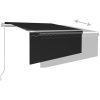 Automatisk markis med rullgardin antracit vidaXL 3.5 x 2.5 m – miniatyr 4