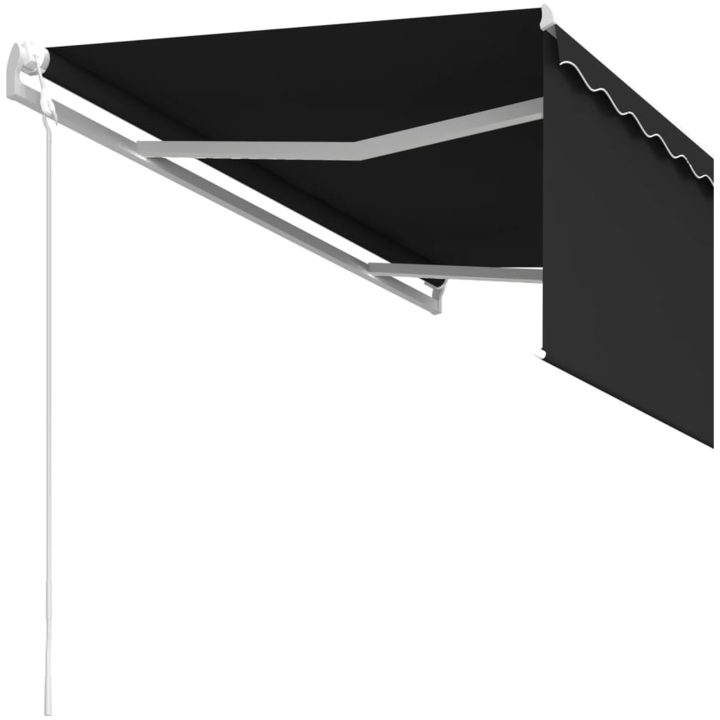 Automatisk markis med rullgardin antracit vidaXL 3.5 x 2.5 m – bild 5
