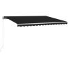 Automatisk markis med vindsensor & LED antracit vidaXL 300 x 250 cm – miniatyr 2