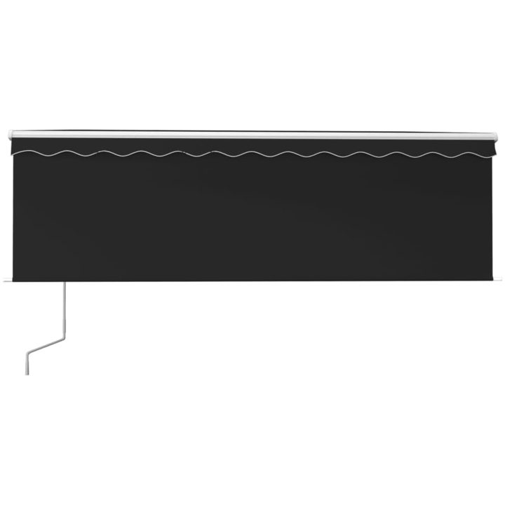 Automatisk markis med vindsensor rullgardin LED antracit vidaXL 4 x 3 m – bild 3