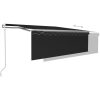 Automatisk markis med vindsensor rullgardin LED antracit vidaXL 4 x 3 m – miniatyr 4