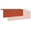 Automatisk markis rullgardin vindsensor LED orange/brun vidaXL 4.5 x 3 m – miniatyr 4