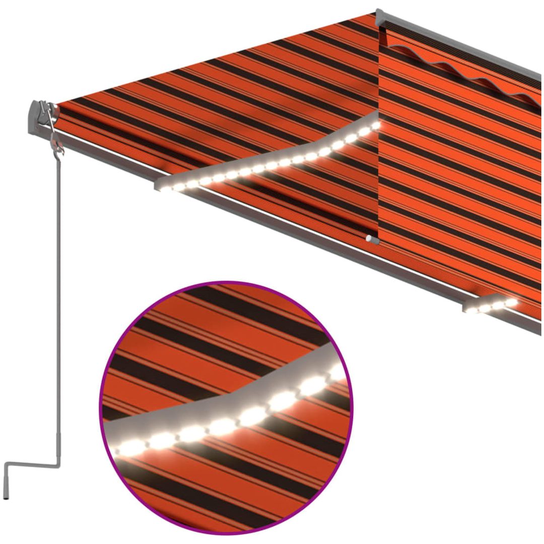 Automatisk markis rullgardin vindsensor LED vidaXL 3.5 x 2.5 m – bild 5