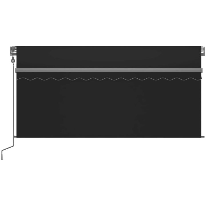 Automatisk markis vindsensor rullgardin LED antracit vidaXL 3.5 x 2.5 m – bild 3