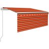 Automatisk markis vindsensor rullgardin LED vidaXL 3.5 x 2.5 m – miniatyr 2