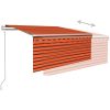 Automatisk markis vindsensor rullgardin LED vidaXL 3.5 x 2.5 m – miniatyr 4