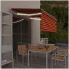Automatisk markis vindsensor rullgardin LED vidaXL 3.5 x 2.5 m – miniatyr 1